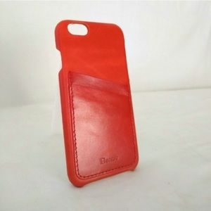 🔥 2/$10 🔥 Red leather 6/6s iPhone case with